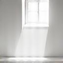 Empty space with subtle light rays, symbolizing silence