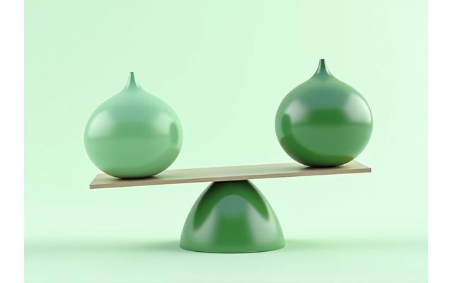 Abstract illustration of a balanced seesaw where one side represents 'EmeralithEssentia Bloom Responsibilities' and the other 'User Responsibilities', emphasizing partnership and shared understanding. Clean lines, soft gradients.